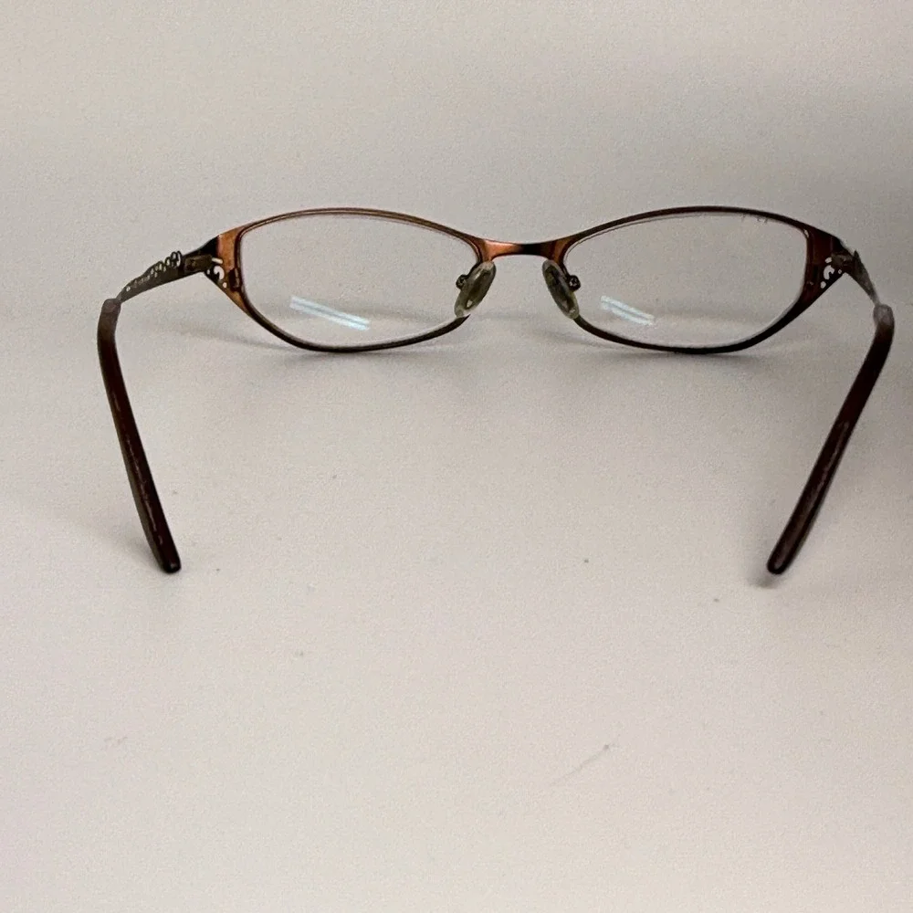 OPAL Design Canada Eyeglasses UY520 C2 Brown Metal Frames 51-17-135‎ Eyewear